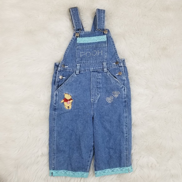 winnie the pooh overall shorts